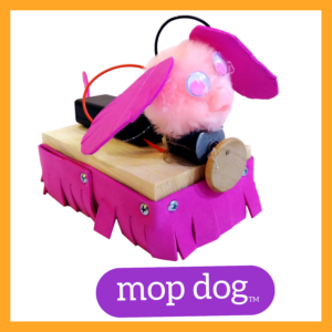Photograph of a MopDog robot
