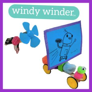 Photograph of a Windy Winder robot