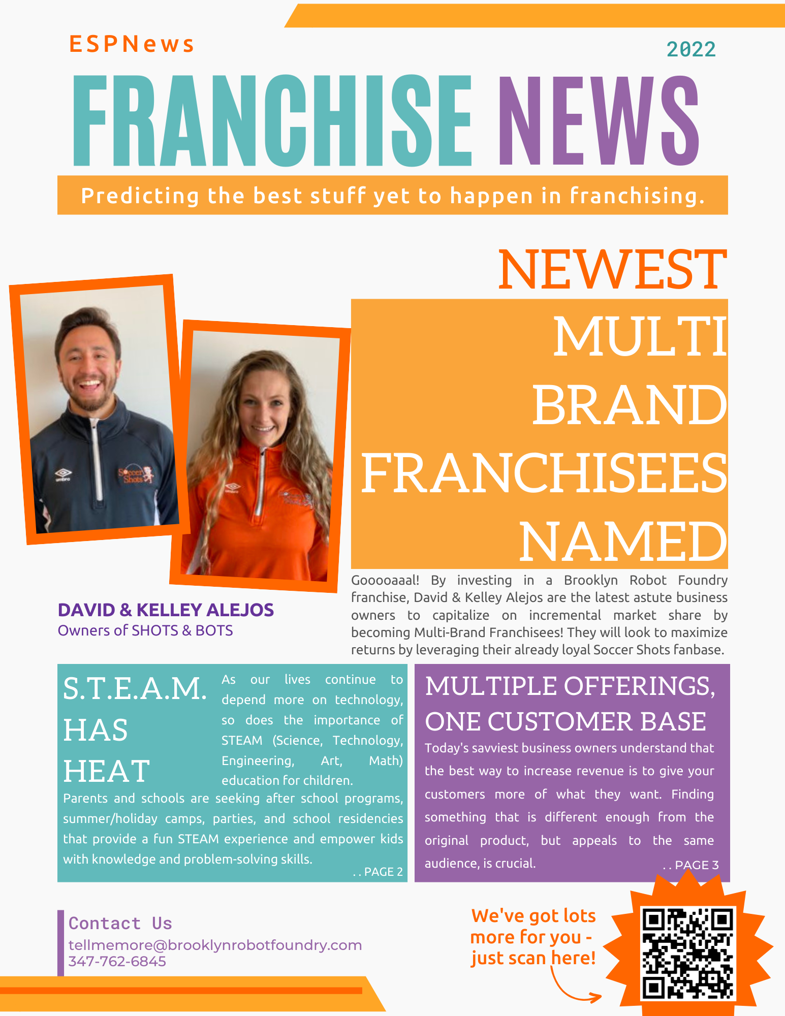 Fictional front page of a newsletter titled 