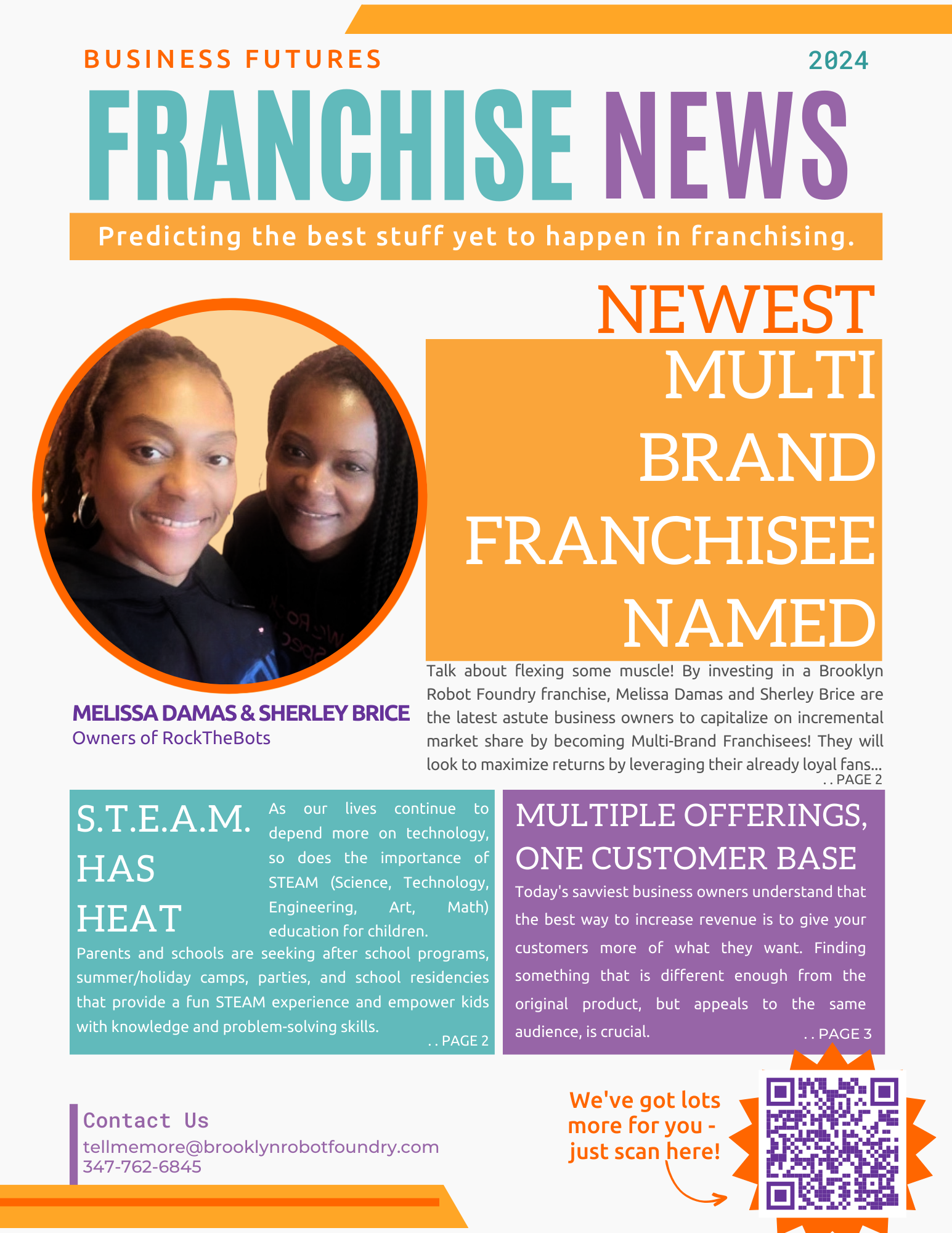 Fictional front page of a newsletter titled 